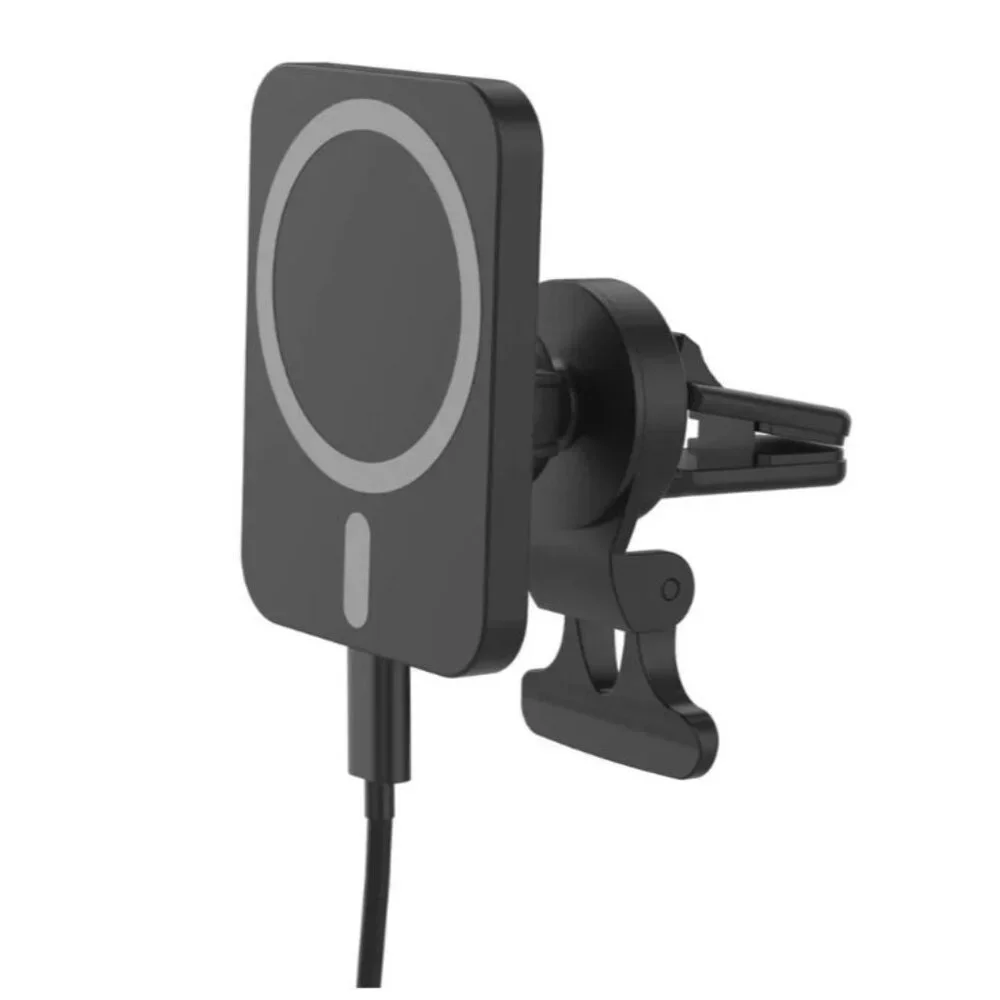 Just Wireless Magnetic Charging for MagSafe Charger Car Mount Black
